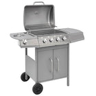 Gasbarbecue 4+1 kookzones zilver