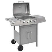 Gasbarbecue 4+1 kookzones zilver