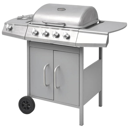 Gasbarbecue 4+1 Kookzone Zilver
