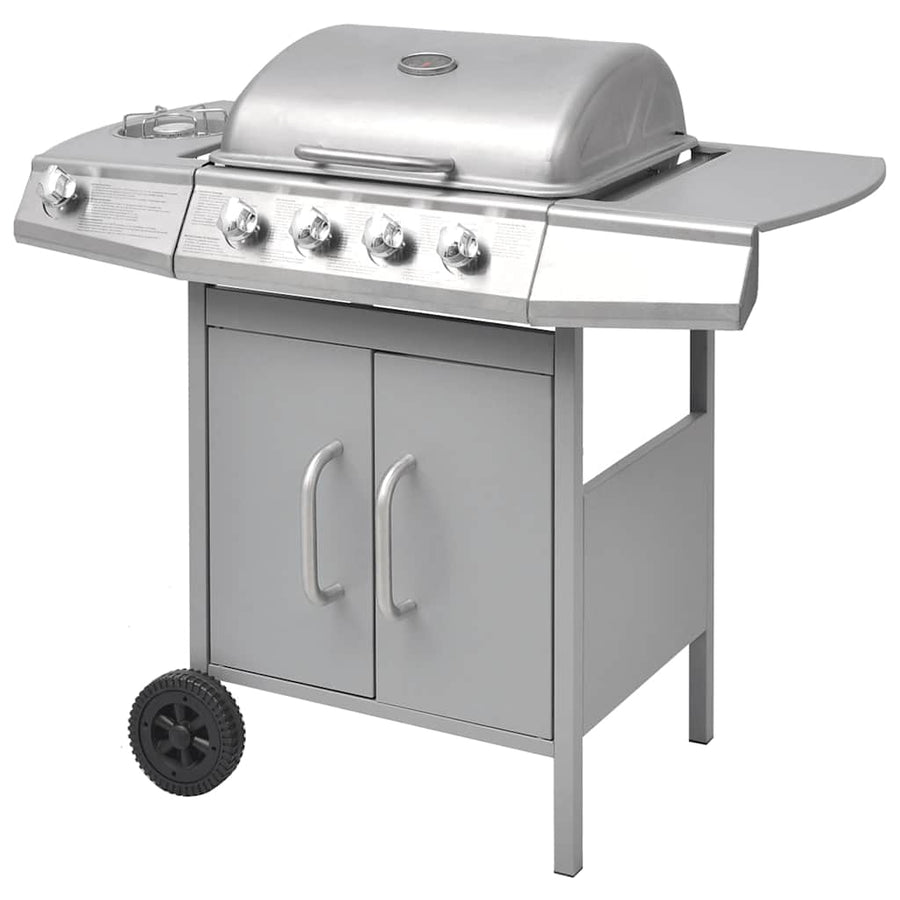 Gasbarbecue 4+1 Kookzone Zilver