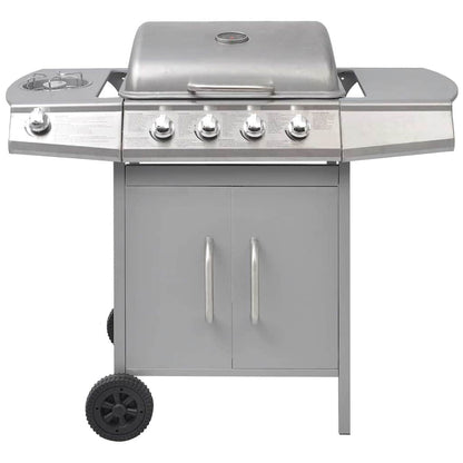 Gasbarbecue 4+1 Kookzone Zilver