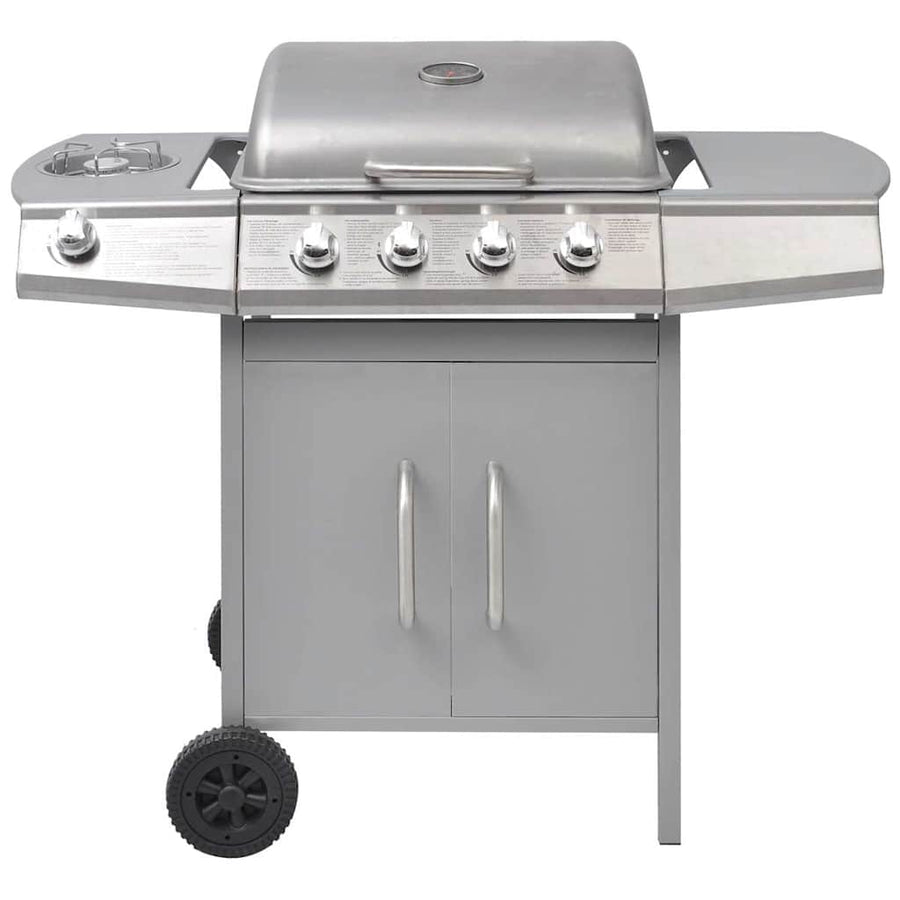 Gasbarbecue 4+1 Kookzone Zilver