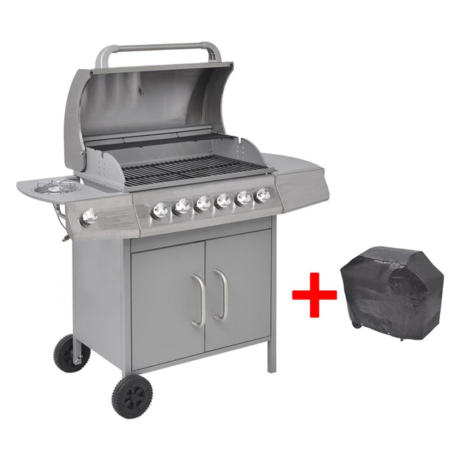 Gasbarbecue 6+ Kookzone Zilver