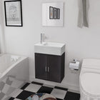 Bathroom furniture set with black sink 3-piece