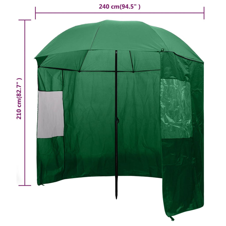 Visparaplu Groen 240 X 210 Cm