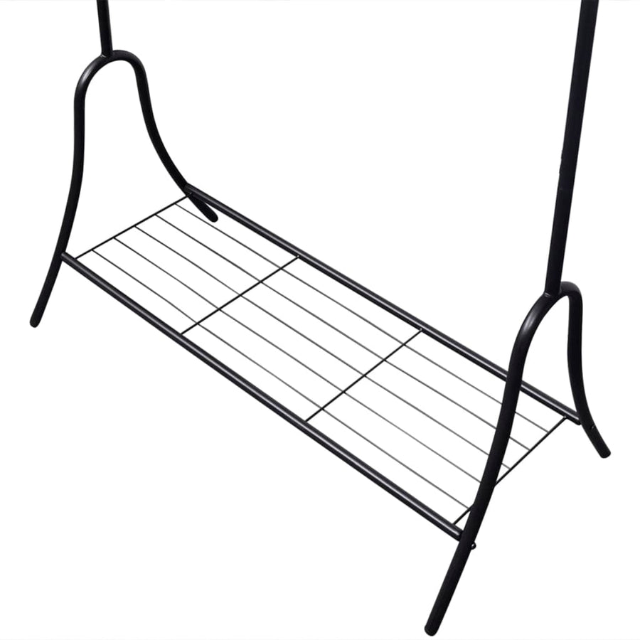 Kledingrek Staal Zwart