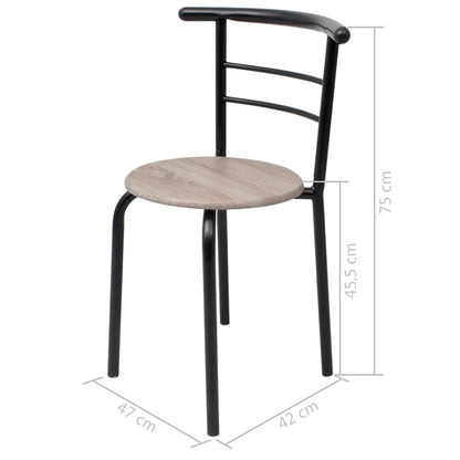 Ontbijtbarset Mdf Zwart