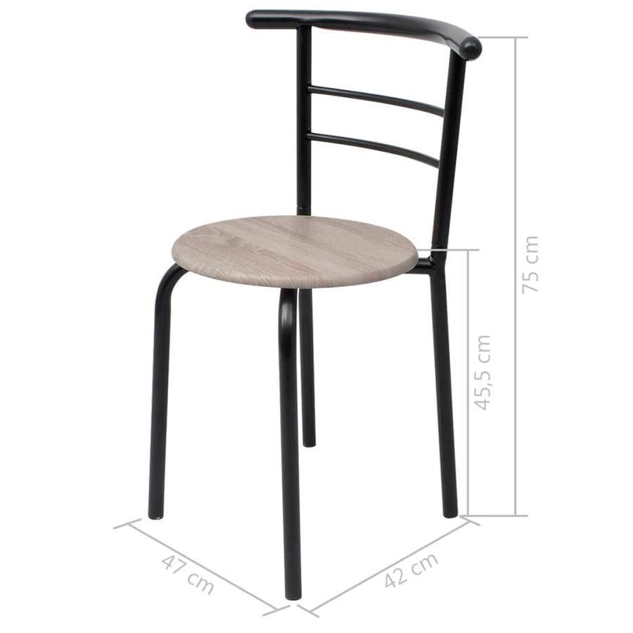 Ontbijtbarset Mdf Zwart