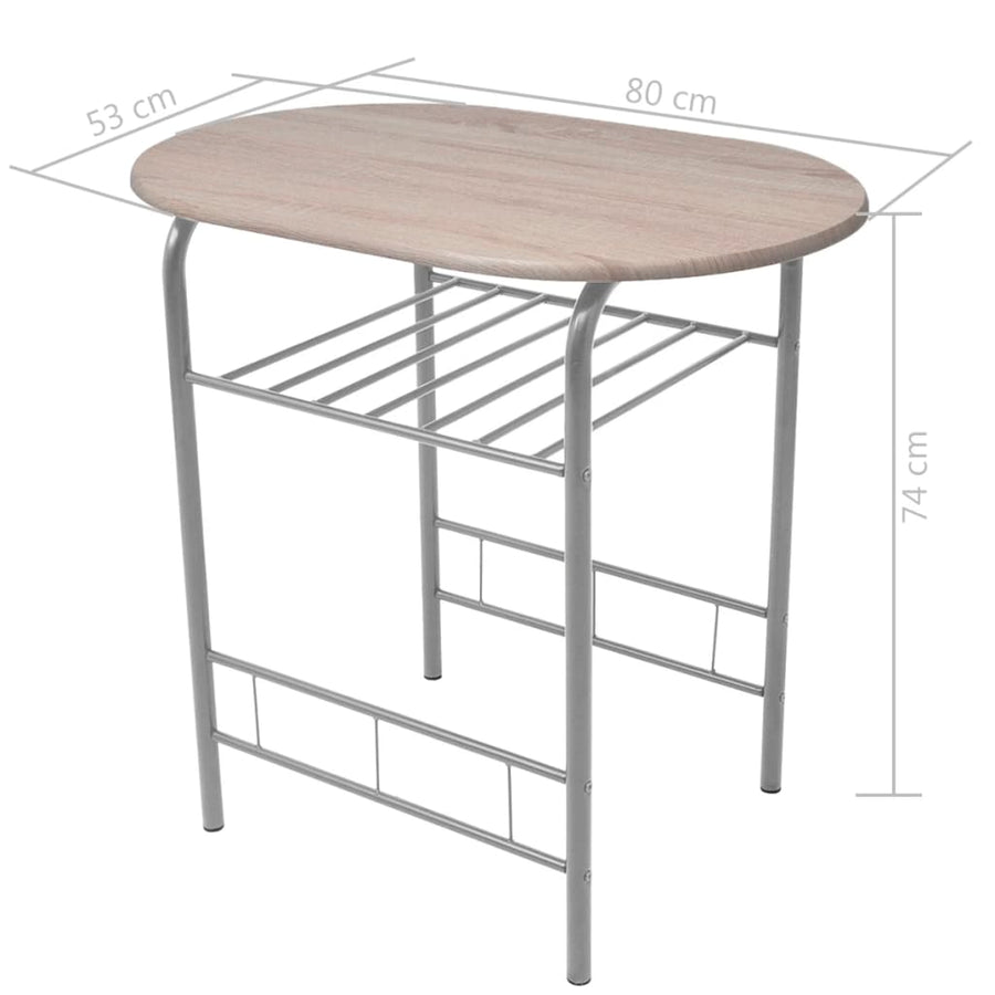 Ontbijtbarset Mdf Zilver