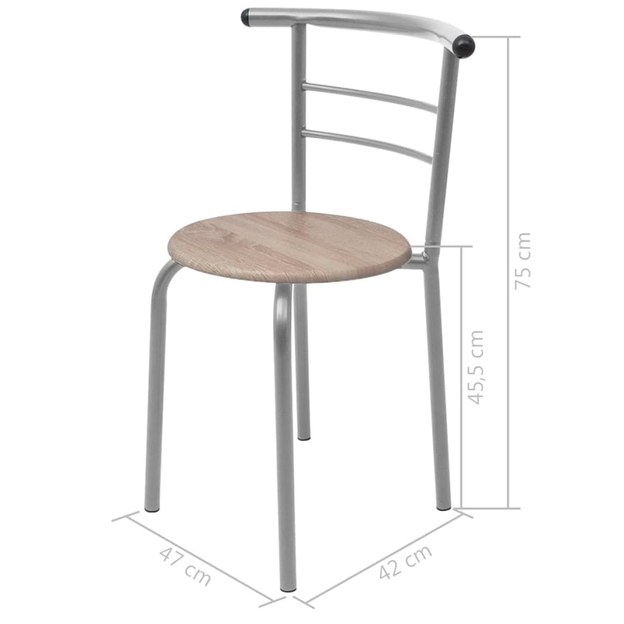 Ontbijtbarset Mdf Zilver
