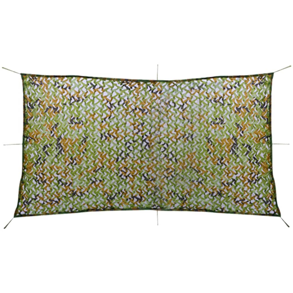 Camouflagenet Met Opbergzak 1,5X3 M 1.5 x 3 m Groen
