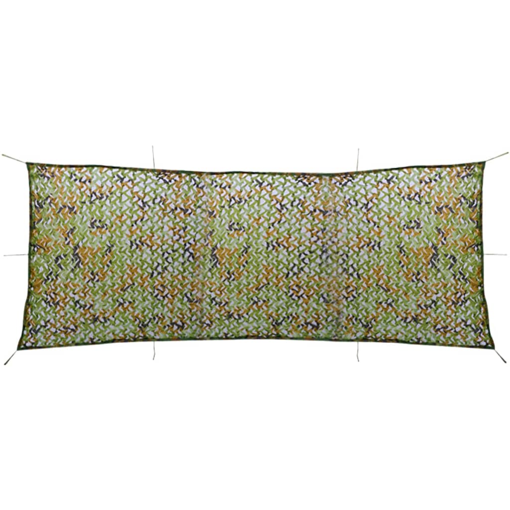 Camouflagenet Met Opbergzak 1,5X4 M 1.5 x 4 m Groen