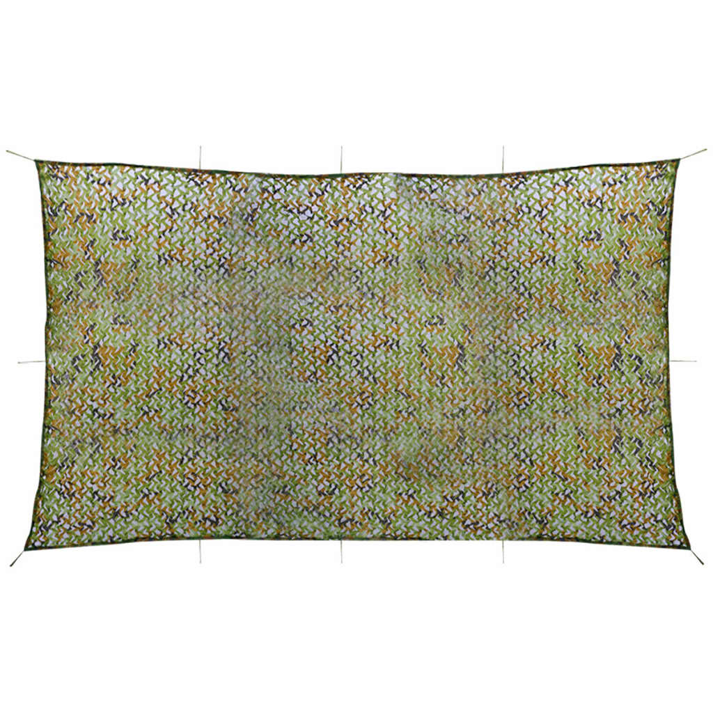 Camouflagenet Met Opbergzak 3 x 5 m Groen