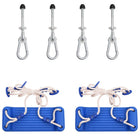 Swing seats 2 pcs with climbing stones polyethylene blue