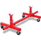 Assteunpoot mobiel 906.5 kg rood