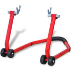 Motorfiets achterwiel standaard 72x50x40 cm rood