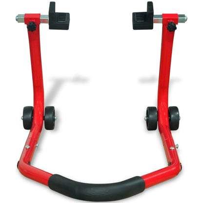 Motorfiets Achterwiel Paddock Standaard Rood