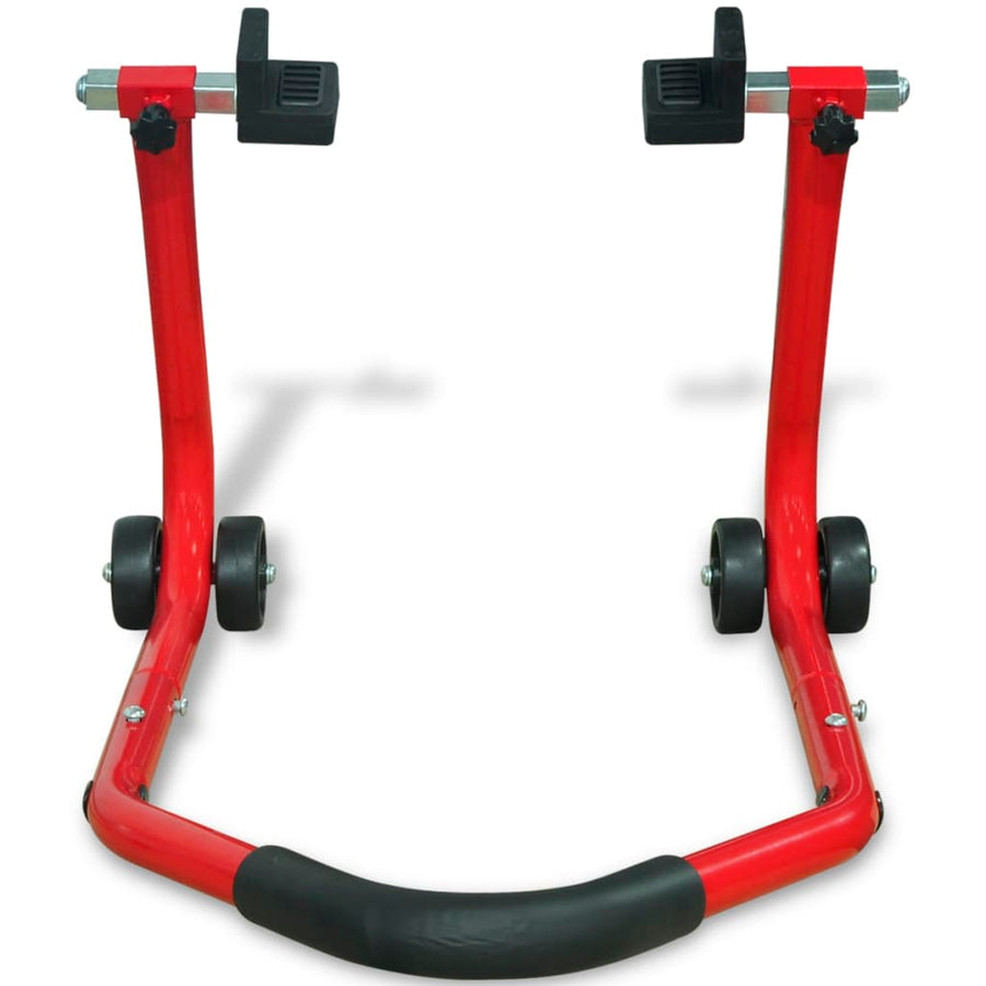 Motorfiets Achterwiel Paddock Standaard Rood