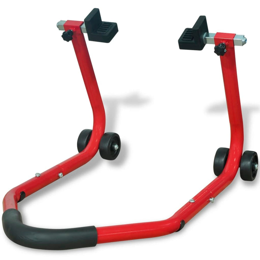 Motorfiets Achterwiel Paddock Standaard Rood