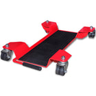 Red mobile motorcycle stand