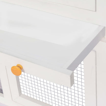 Dierenhok Twee Verdiepingen Hout Zwart
