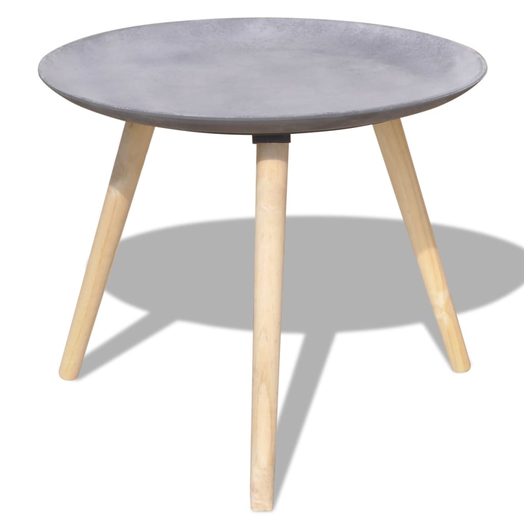 2-delige Tafelset 55 en 44 cm betongrijs