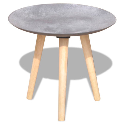 2-delige Tafelset 55 en 44 cm betongrijs
