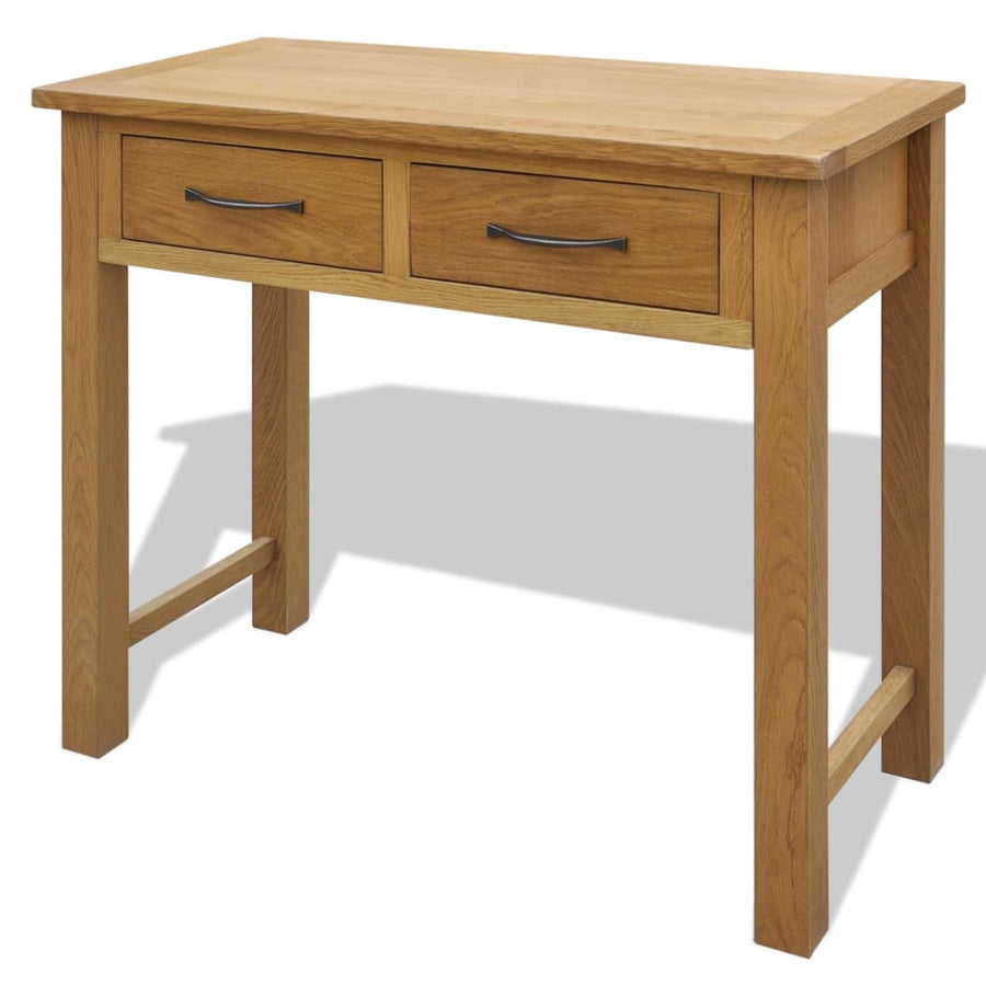 Kaptafel Met Krukje Massief Eikenhout
