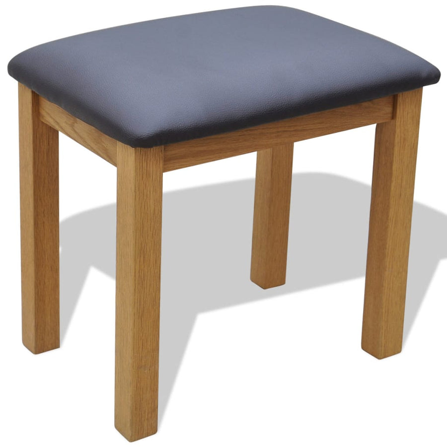 Kaptafel Met Krukje Massief Eikenhout