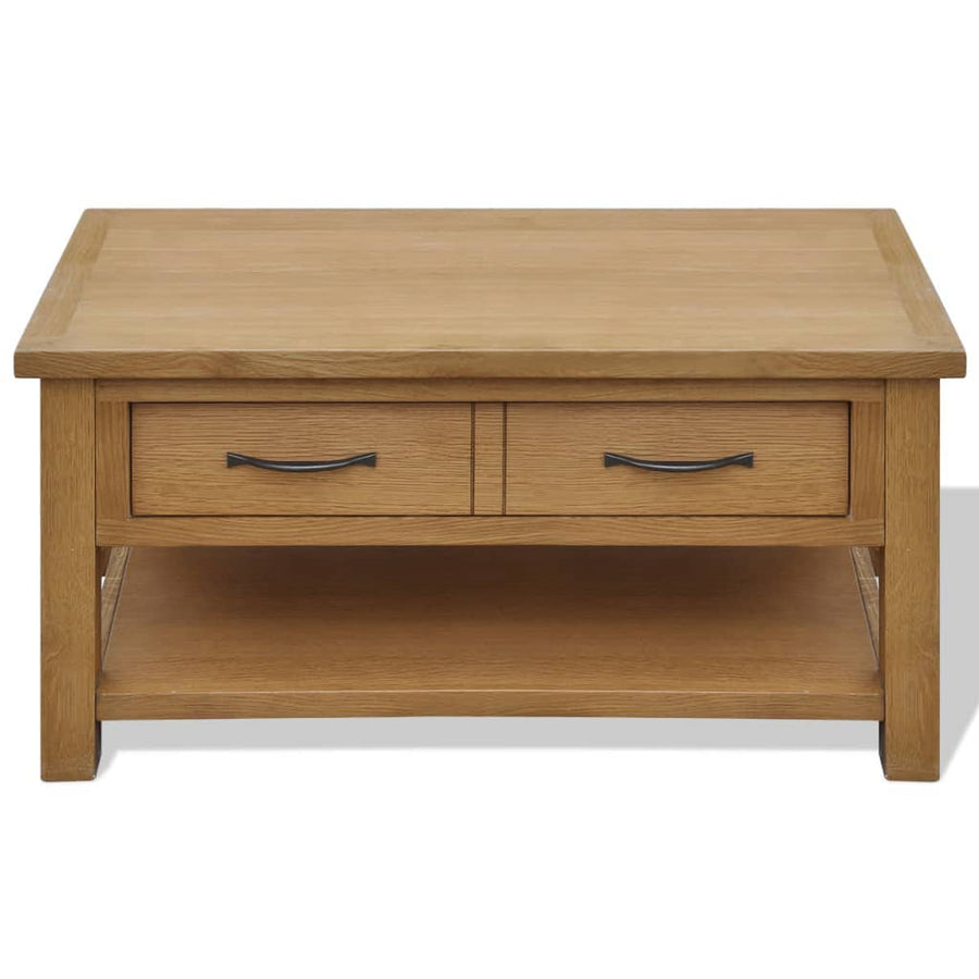 Salontafel 88X53X45 Cm Massief Eikenhout