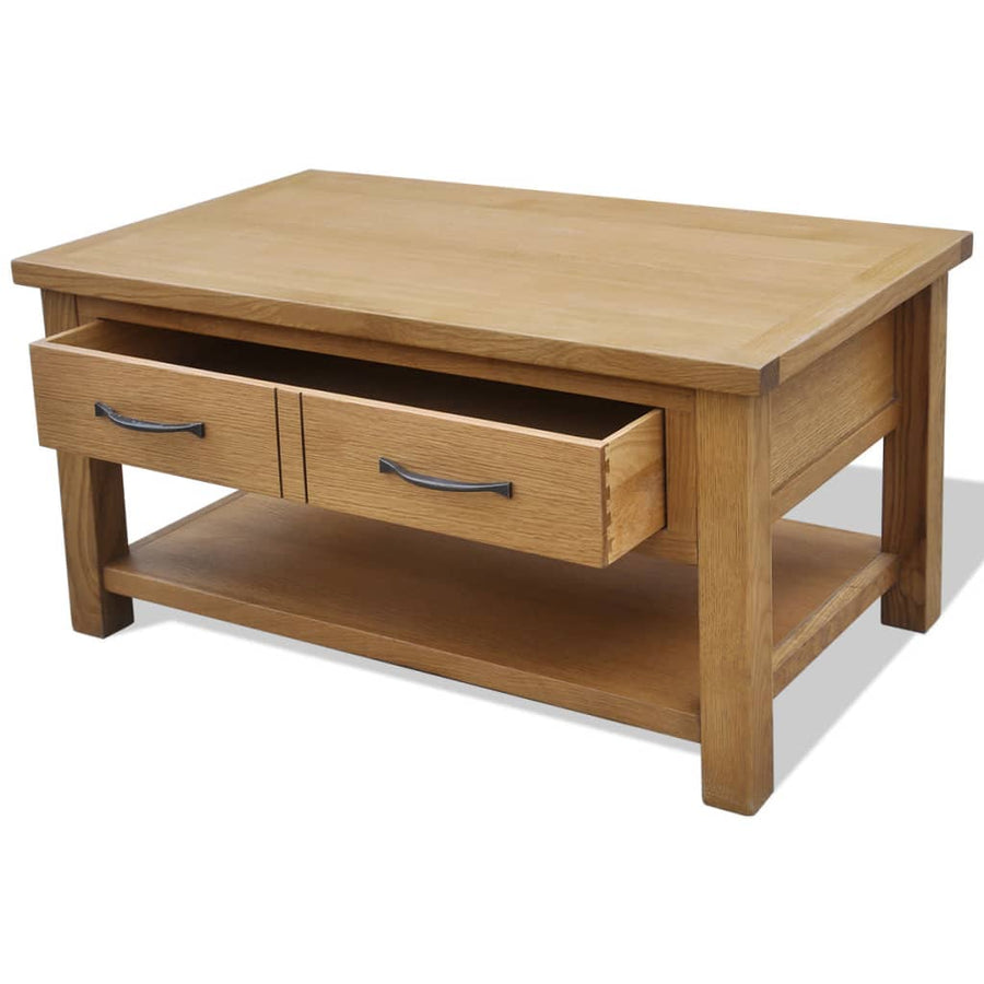 Salontafel 88X53X45 Cm Massief Eikenhout