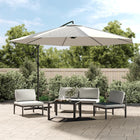 Zweefparasol 3,5 m zandwit uv-bestendig polyester