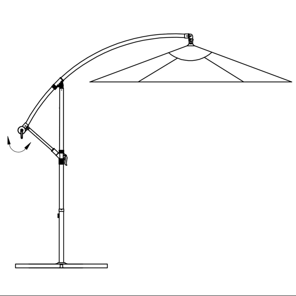 Zweefparasol 3 M Groen