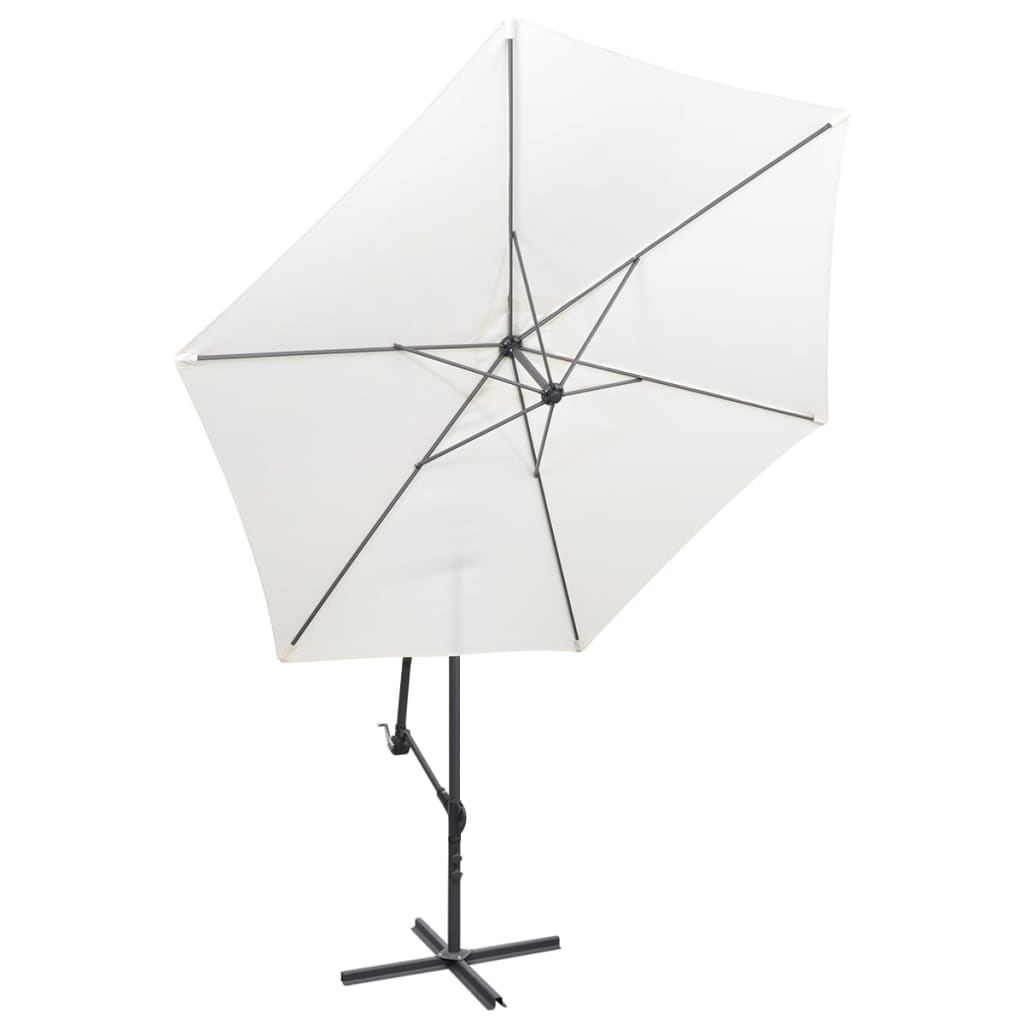 Zweefparasol 3 M Zand Wit