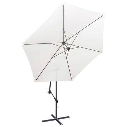 Zweefparasol 3 M Zand Wit