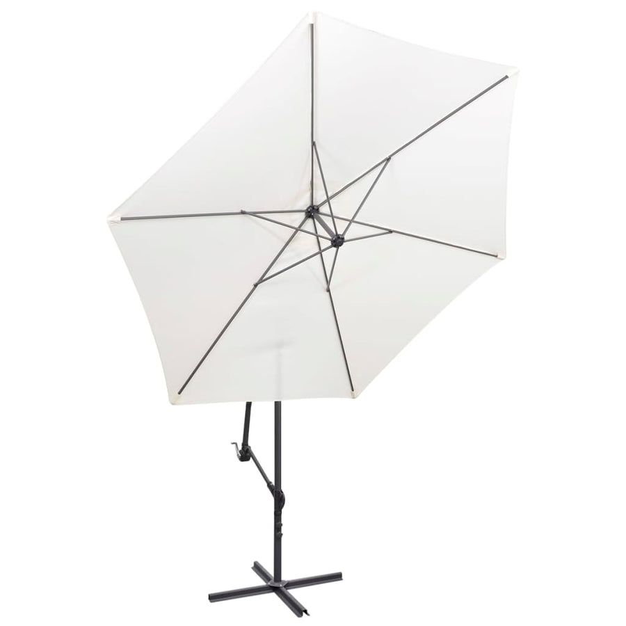 Zweefparasol 3 M Zand Wit