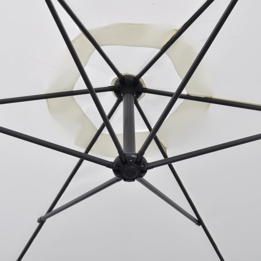 Zweefparasol 3 M Zand Wit