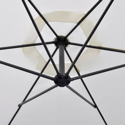 Zweefparasol 3 M Zand Wit