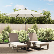 Zweefparasol 3 m zandwit LED