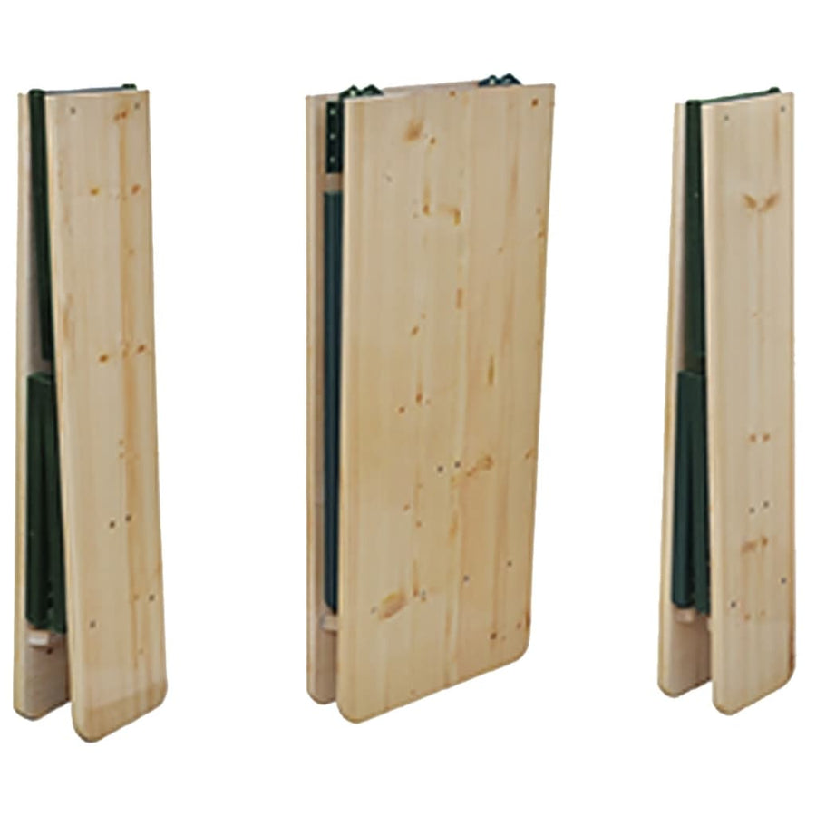 Opklapbare biertafel met 2 banken 220 cm vurenhout
