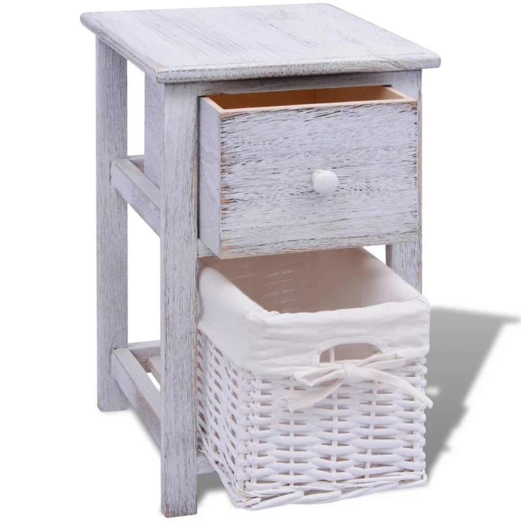 Nachtkastjes Hout 2 Wit