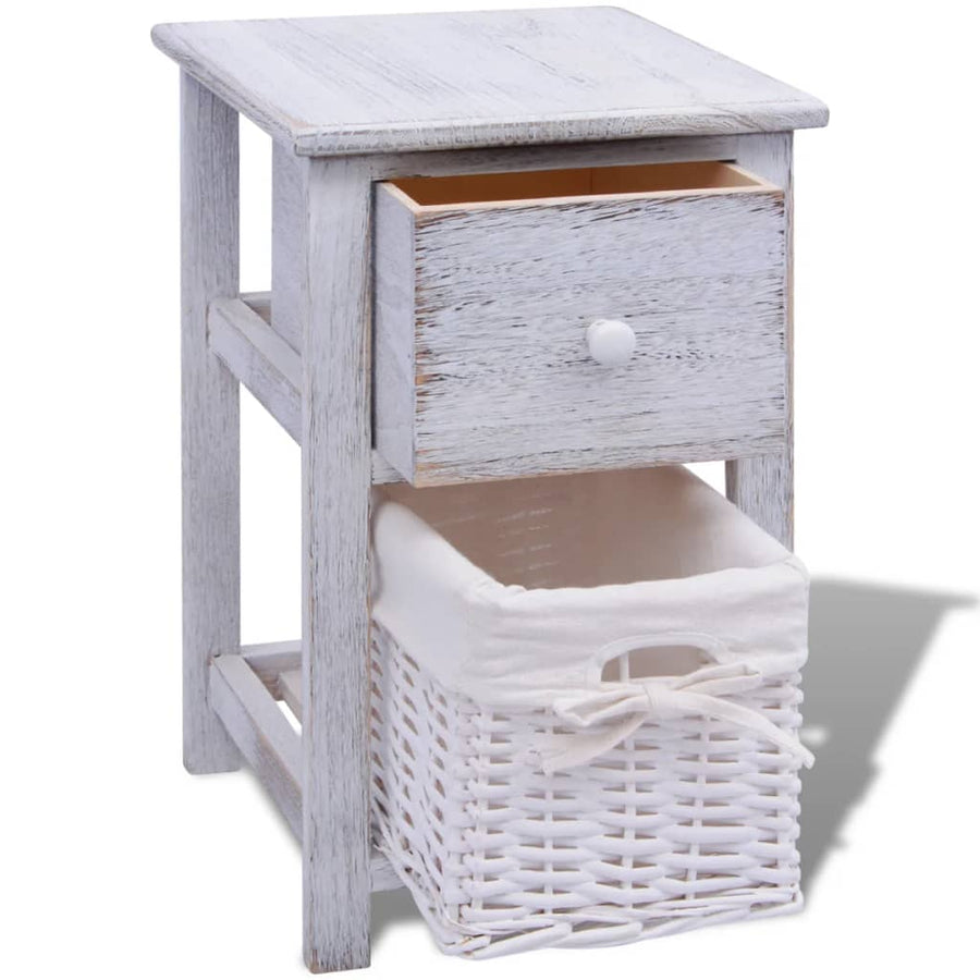Nachtkastjes Hout 2 Wit