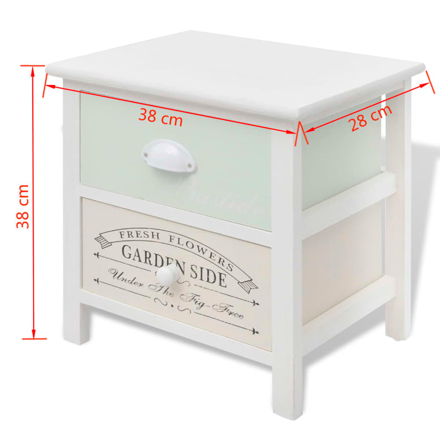 Nachtkastjes Franse Stijl Hout 2