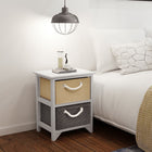 Nachtkastjes hout 35x27x48 cm 2 stuks