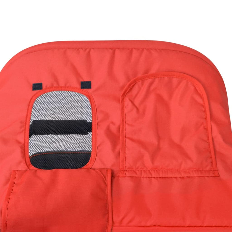 Tweelingwagen Staal En Zwart Rood