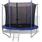 Trampolineset 305 cm zwart blauw