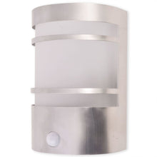 Buitenwandlamp Met Sensor Rvs Zilver