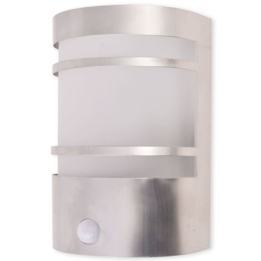 Buitenwandlamp Met Sensor Rvs Zilver