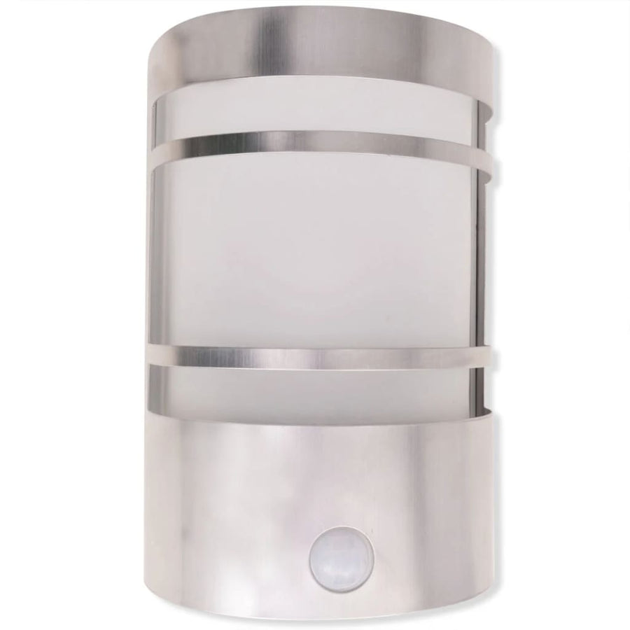 Buitenwandlamp Met Sensor Rvs Zilver