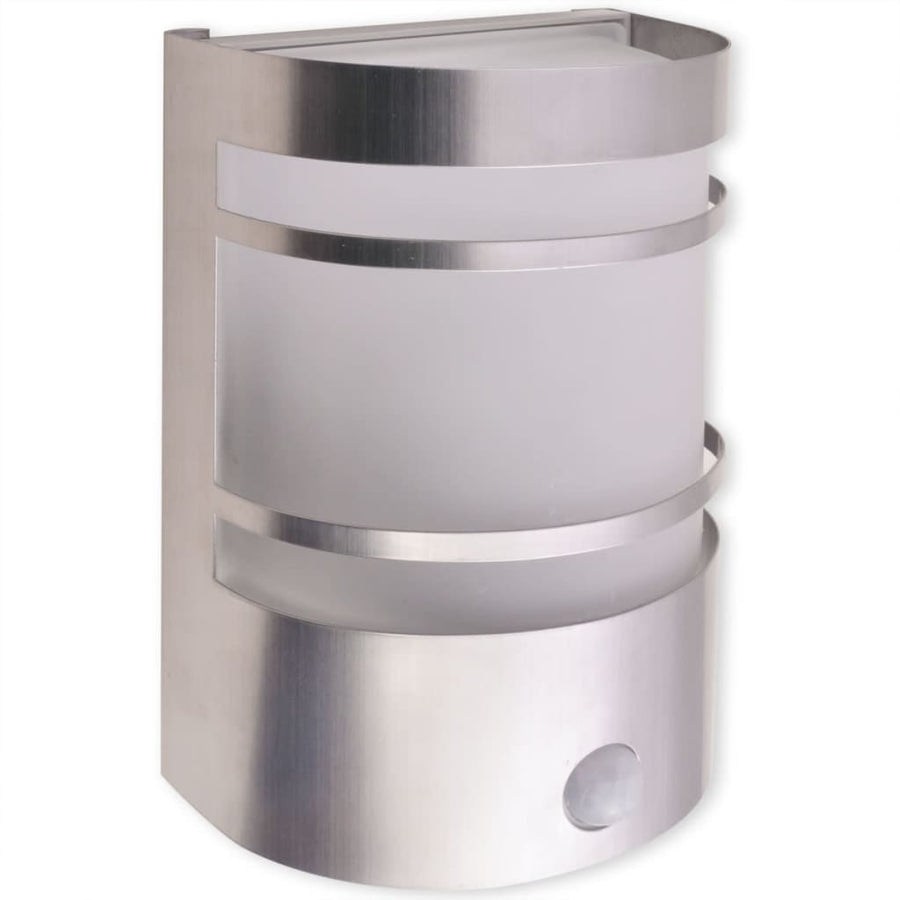 Buitenwandlamp Met Sensor Rvs Zilver
